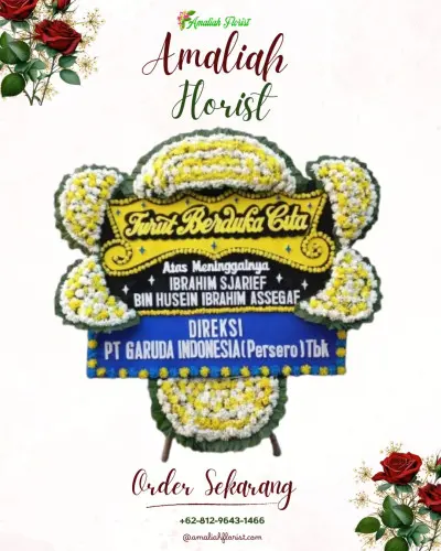 Papan Bunga Duka di Dahana Tabaloho