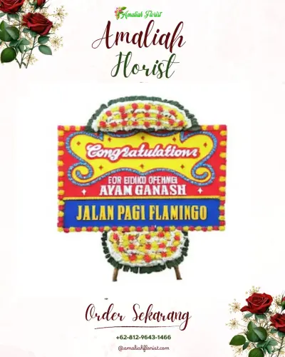 Bunga Papan Congratulation di Dahana Tabaloho